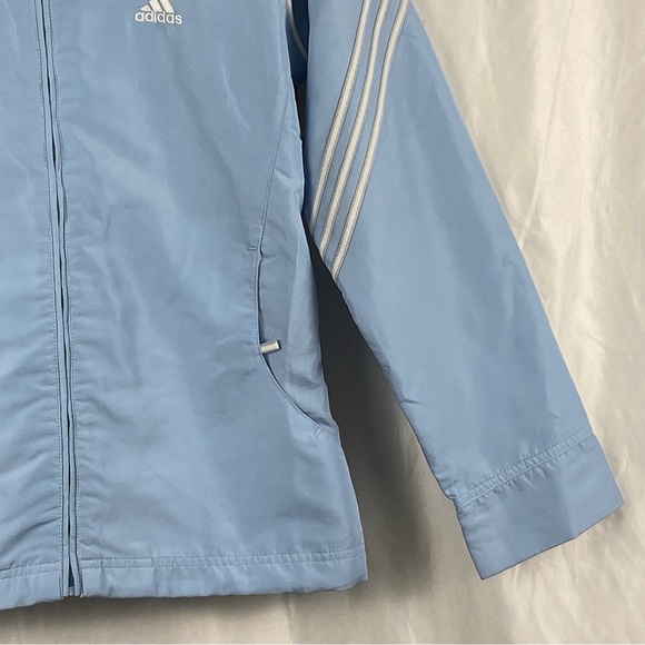 Adidas Men’s Light Blue Jacket Zip Up Jacket Size Large - Picture 16 of 16